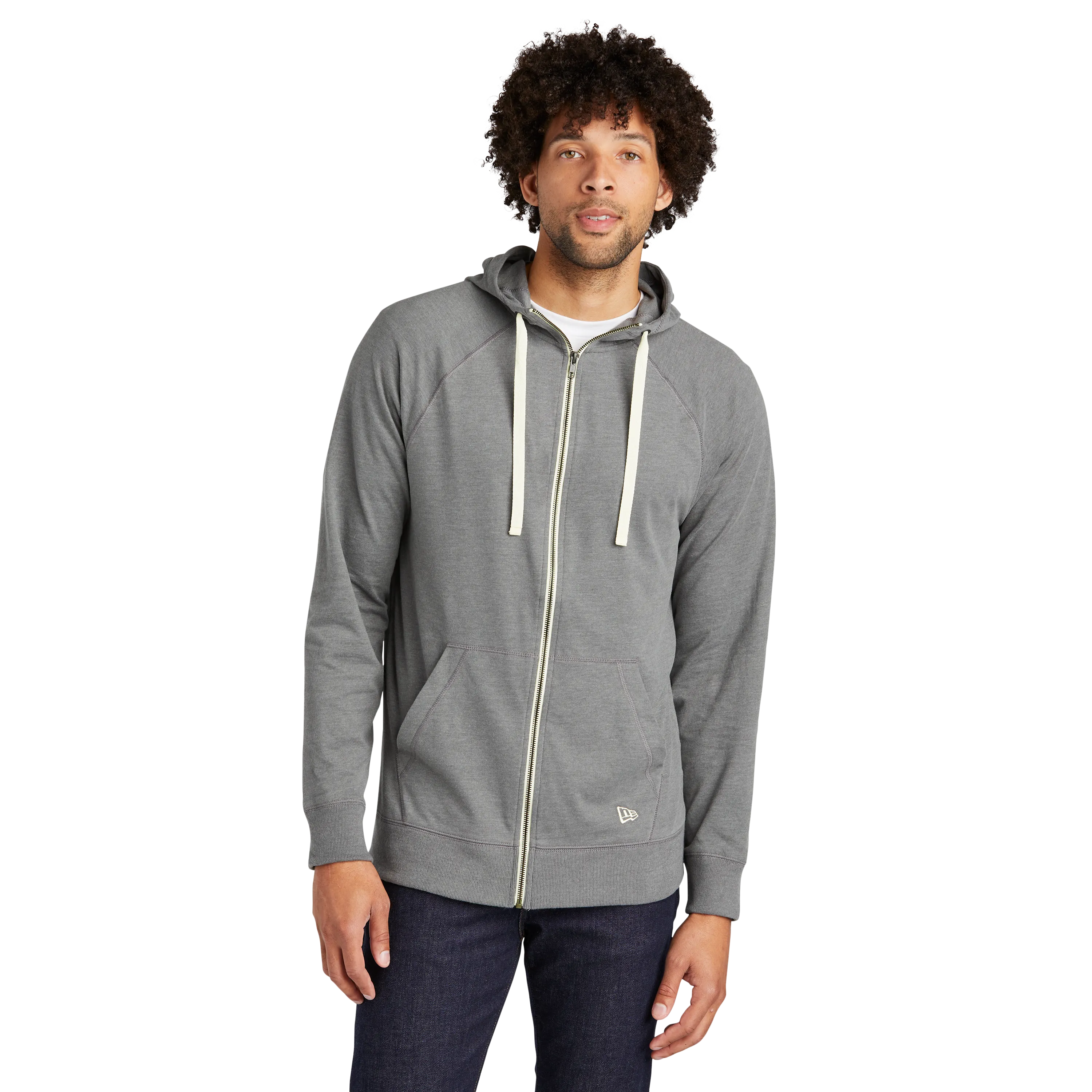 B2431M Sueded Cotton Blend Full-Zip Hoodie