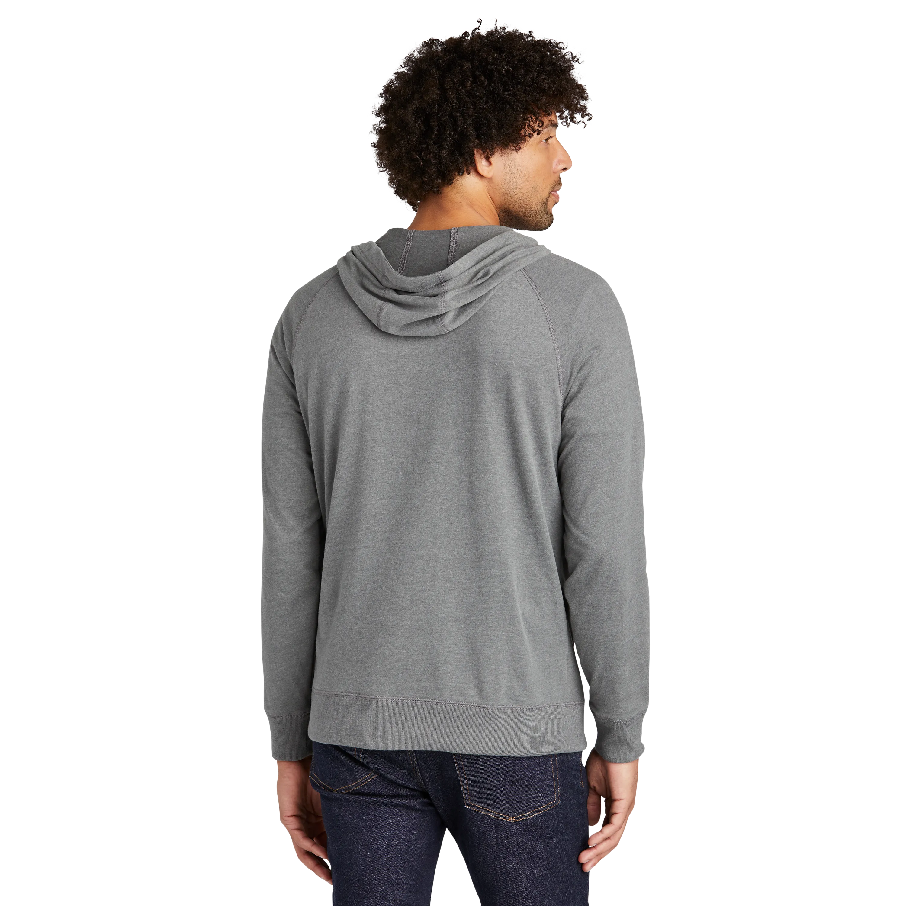 B2431M Sueded Cotton Blend Full-Zip Hoodie
