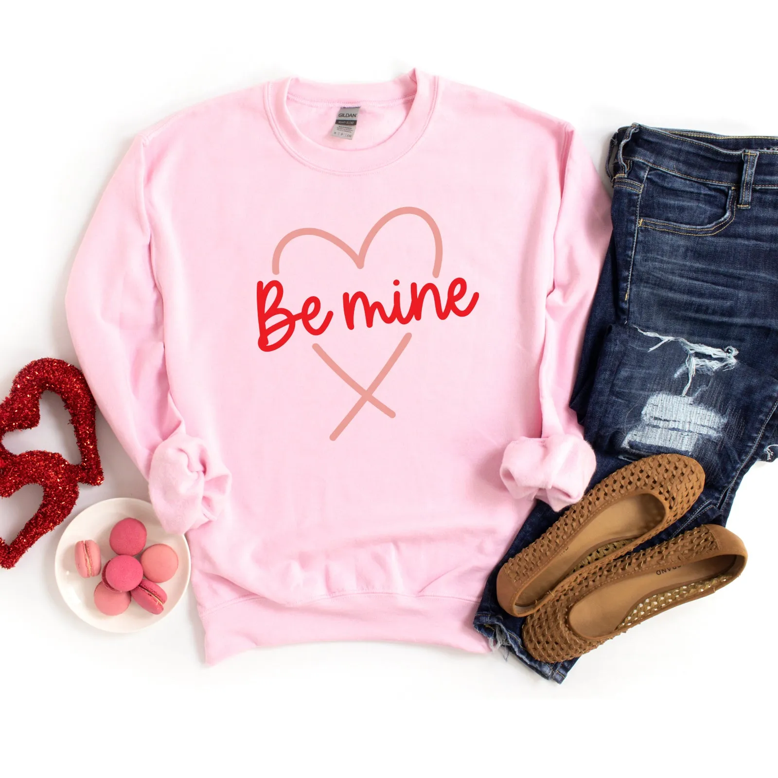 Be Mine Heart Colorful | Sweatshirt
