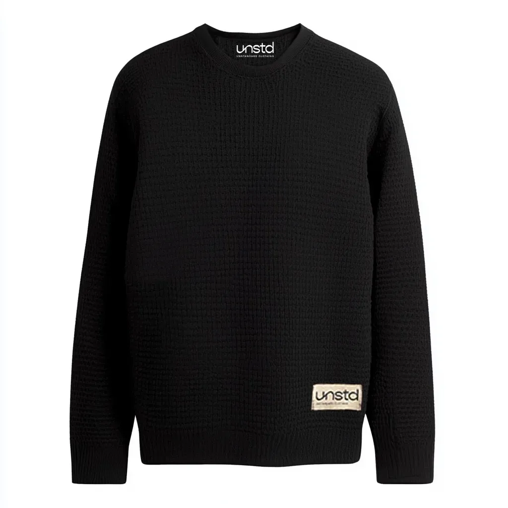 Black Premium Structured Sweatshirt