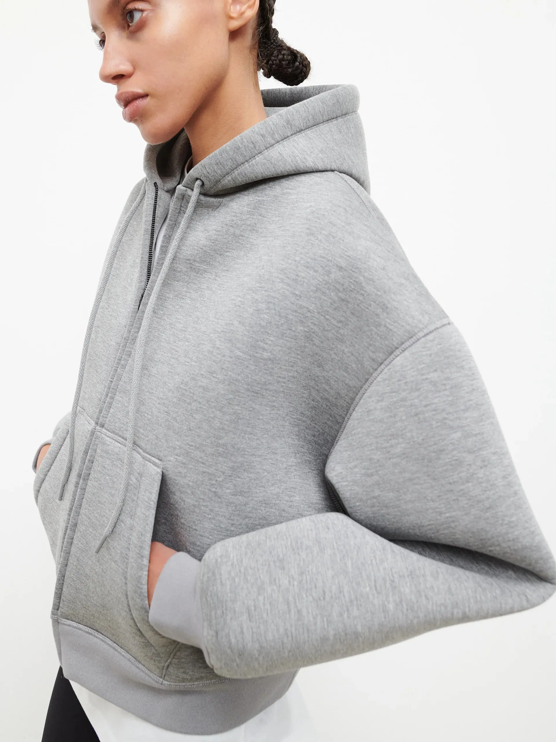 BONDED ZIP HOODIE