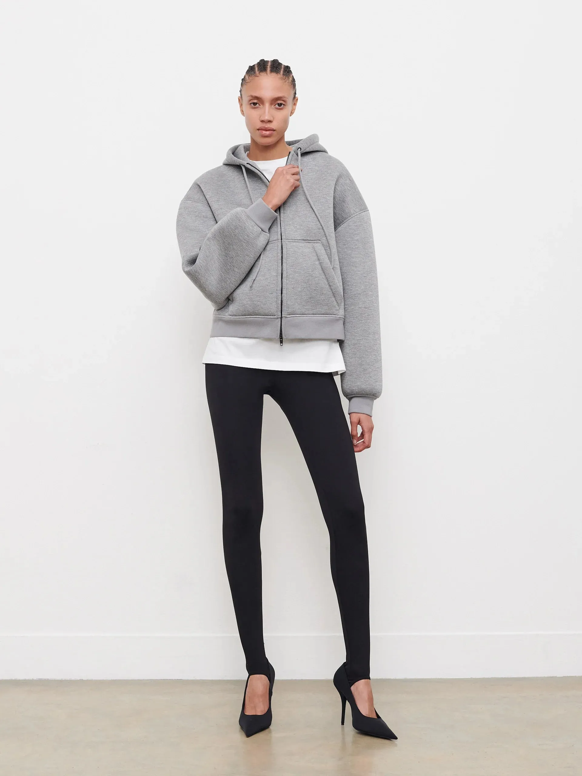 BONDED ZIP HOODIE