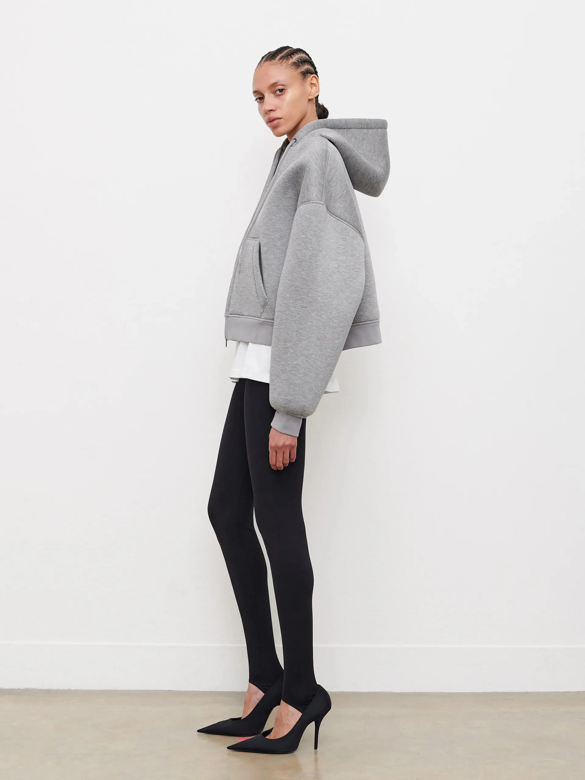 BONDED ZIP HOODIE