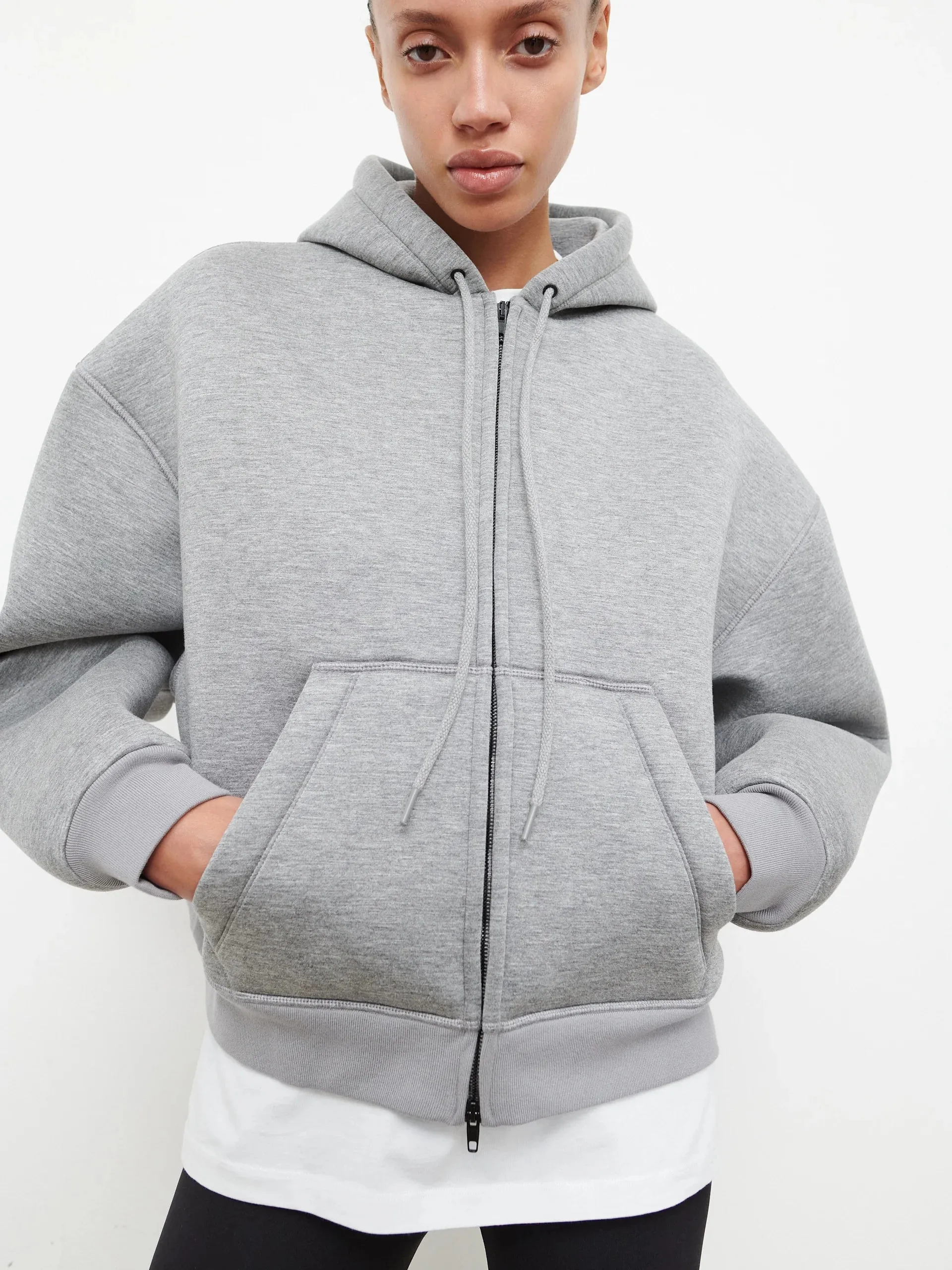 BONDED ZIP HOODIE