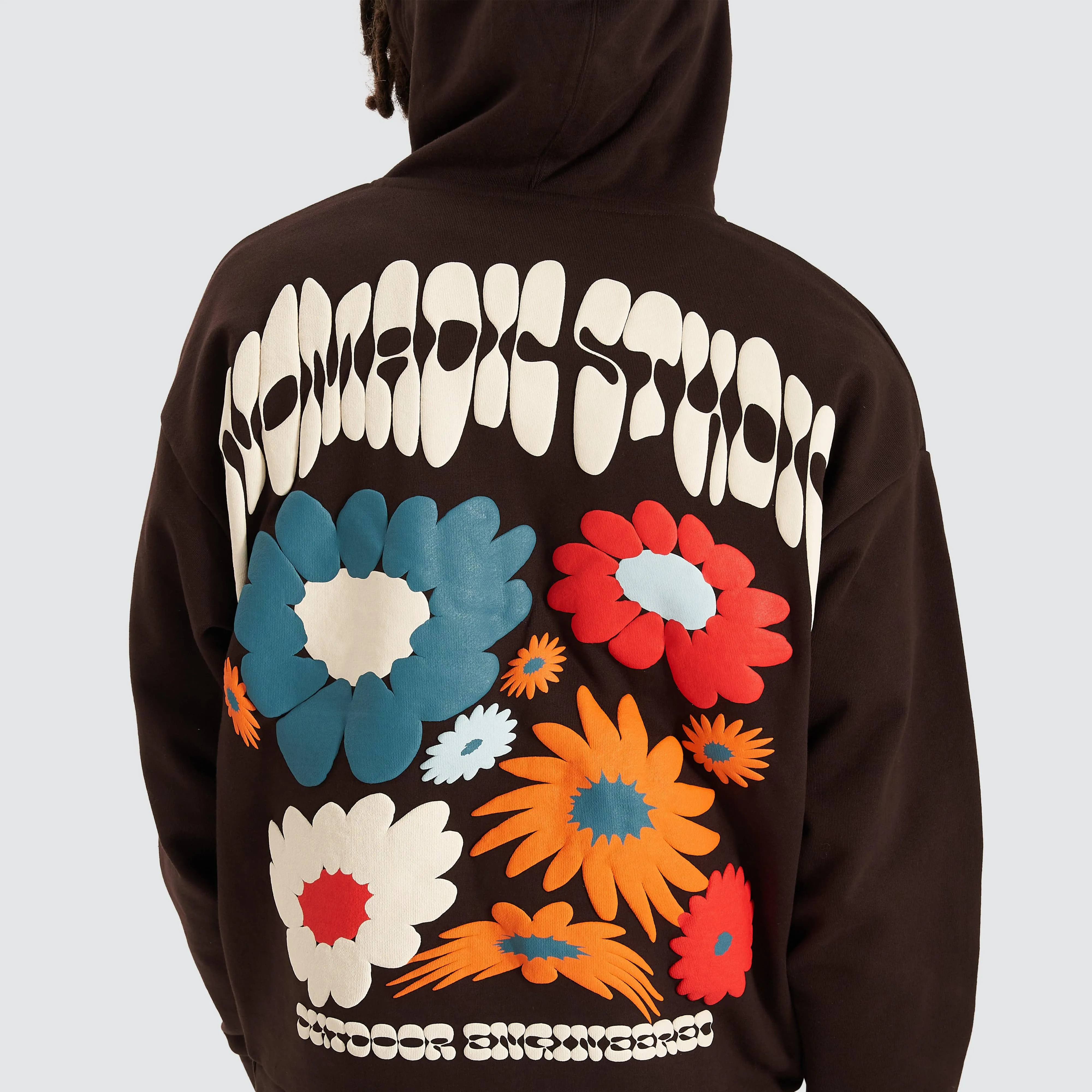 Bouquet Oversized Hoodie Dark Chocolate