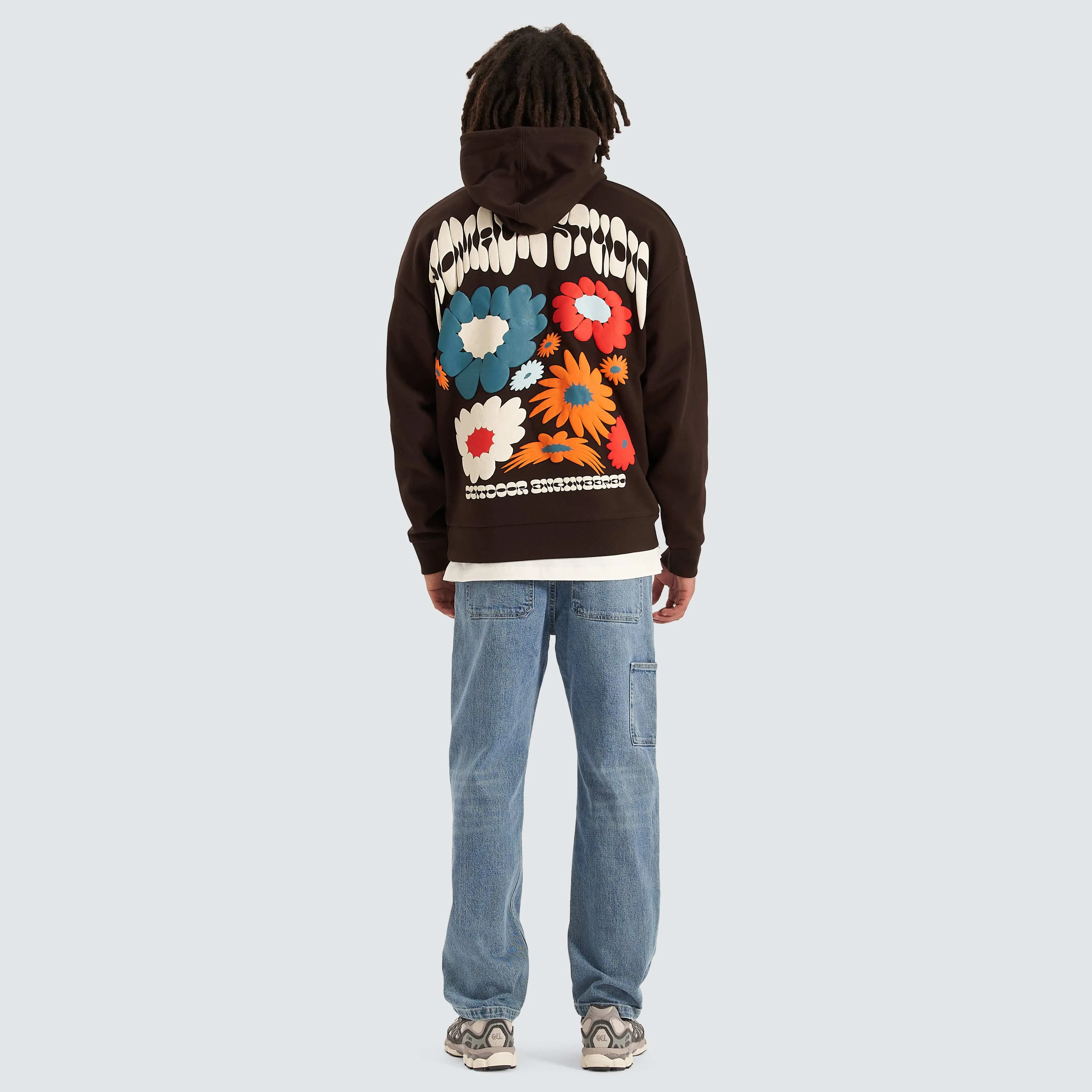 Bouquet Oversized Hoodie Dark Chocolate