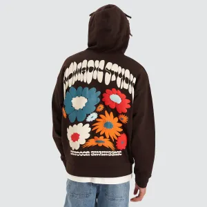 Bouquet Oversized Hoodie Dark Chocolate