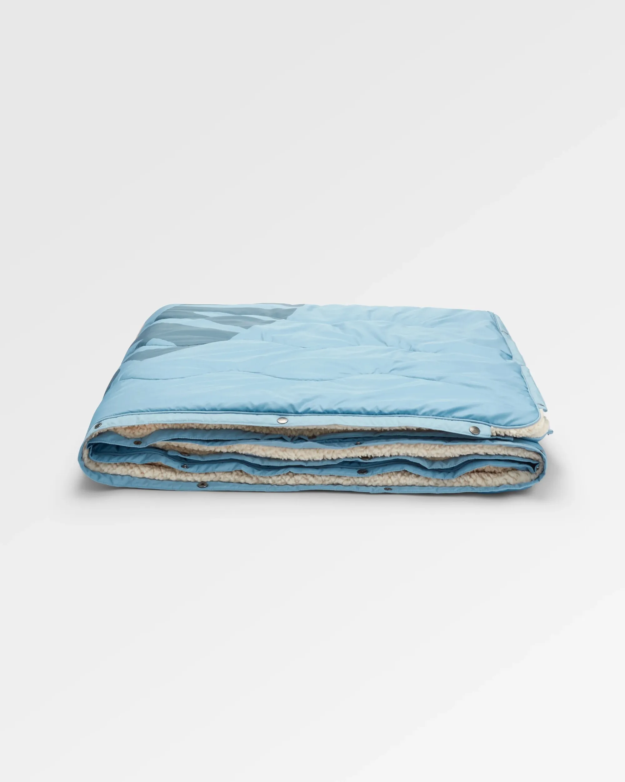 Cabin Recycled Sherpa Blanket - Faded Denim