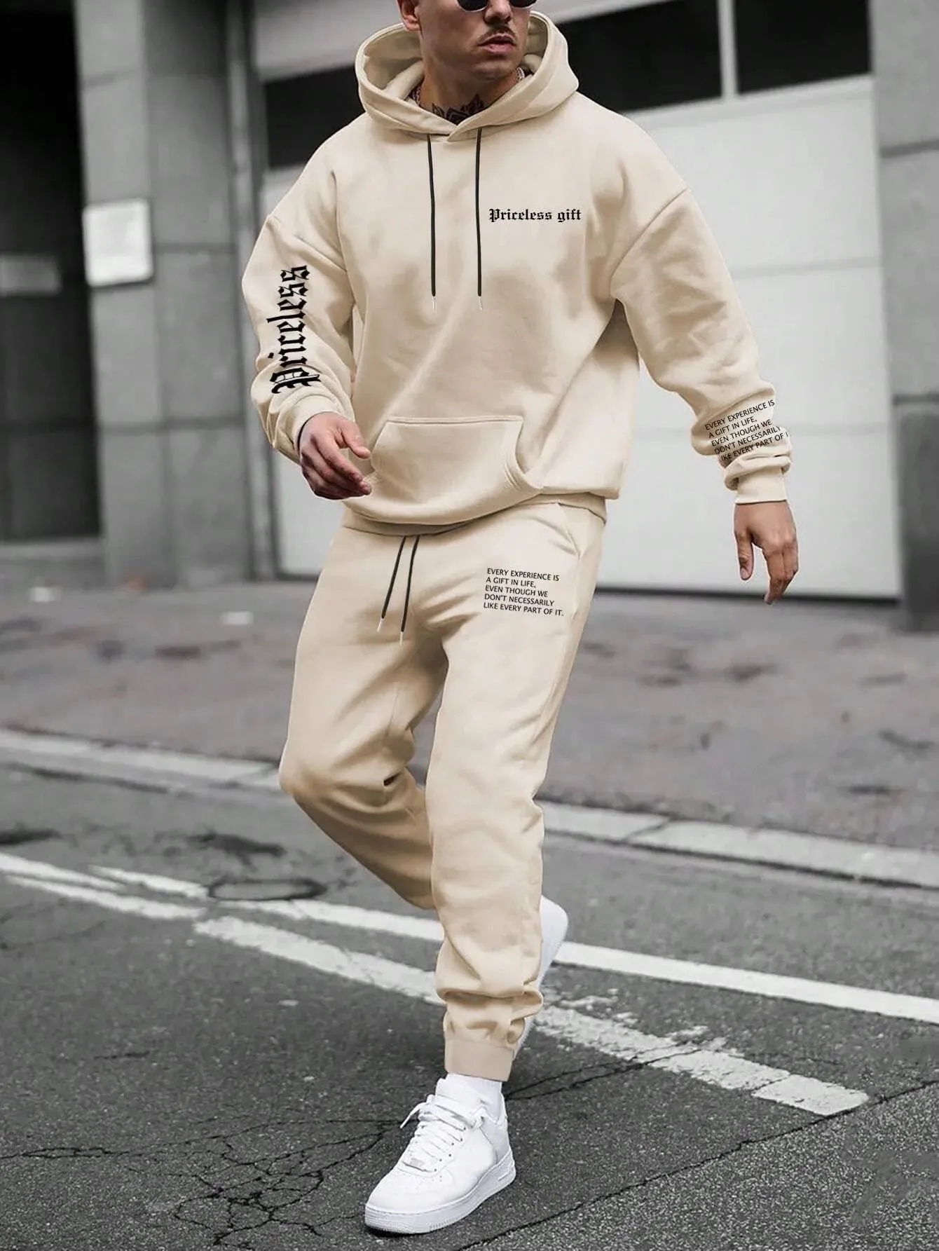 Casual Fleece Warm Hoodies Tracksuit