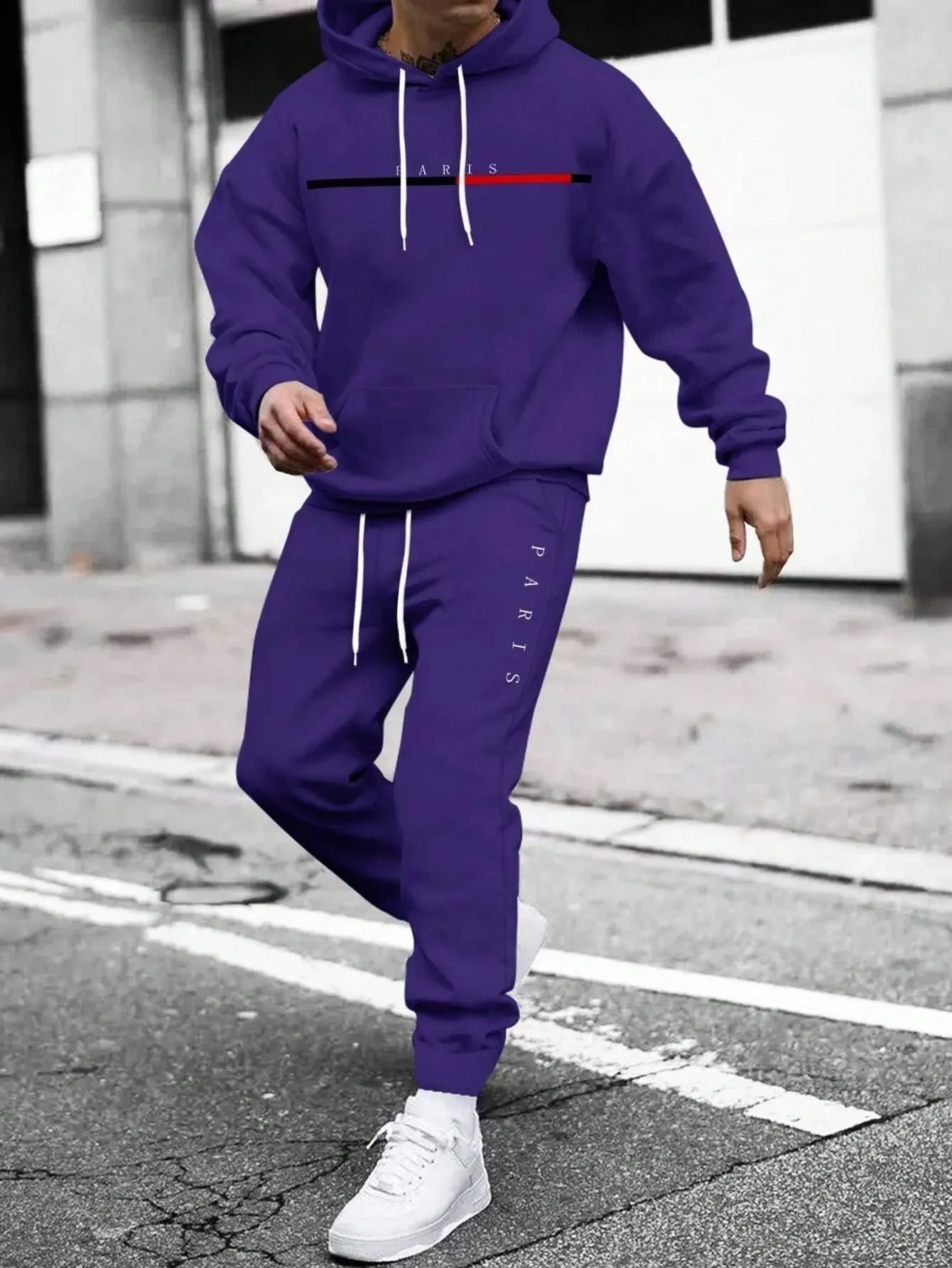 Casual Fleece Warm Hoodies Tracksuit