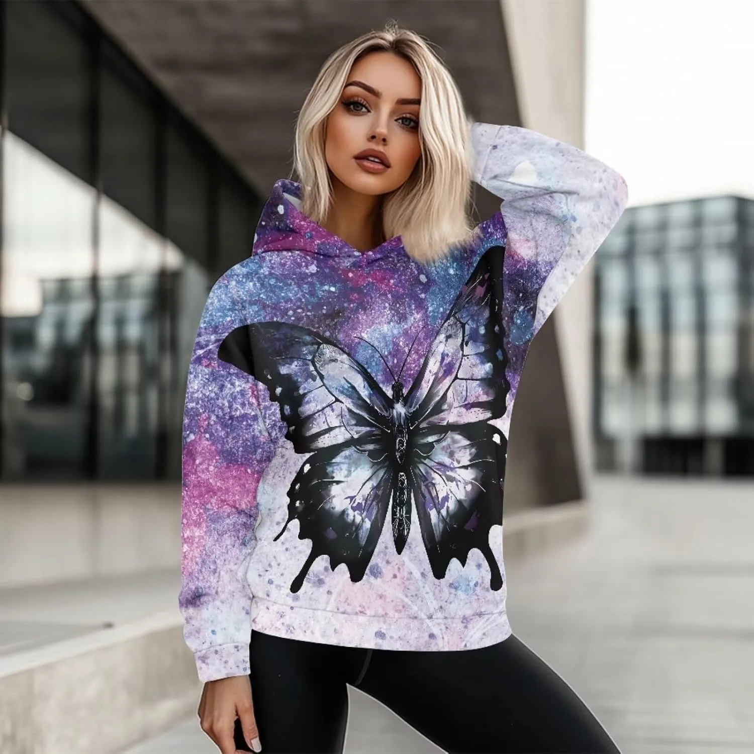 Casual Women Hoodies Oversized Sweatshirt Long Sleeve Hoodie Pullover Tops