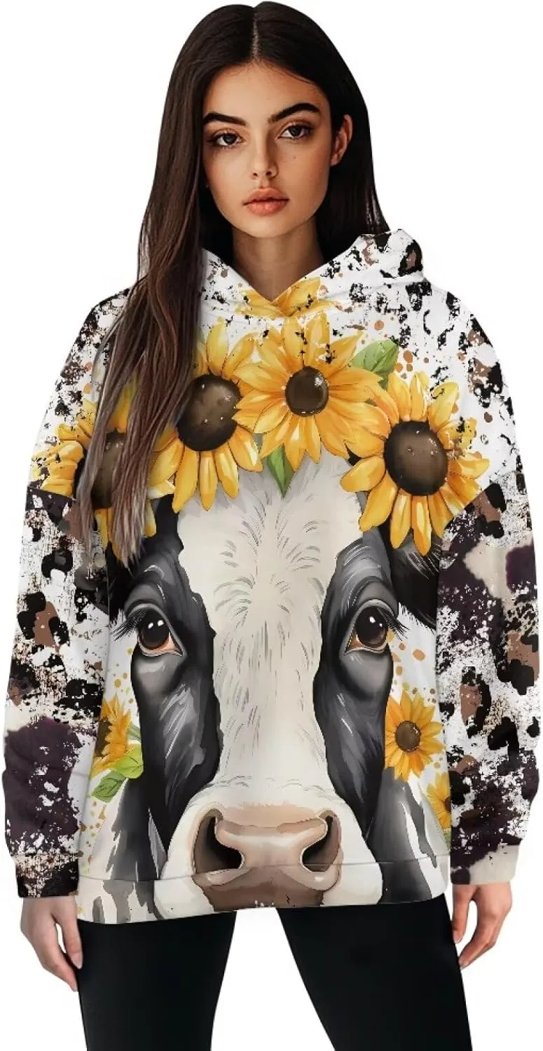 Casual Women Hoodies Oversized Sweatshirt Long Sleeve Hoodie Pullover Tops