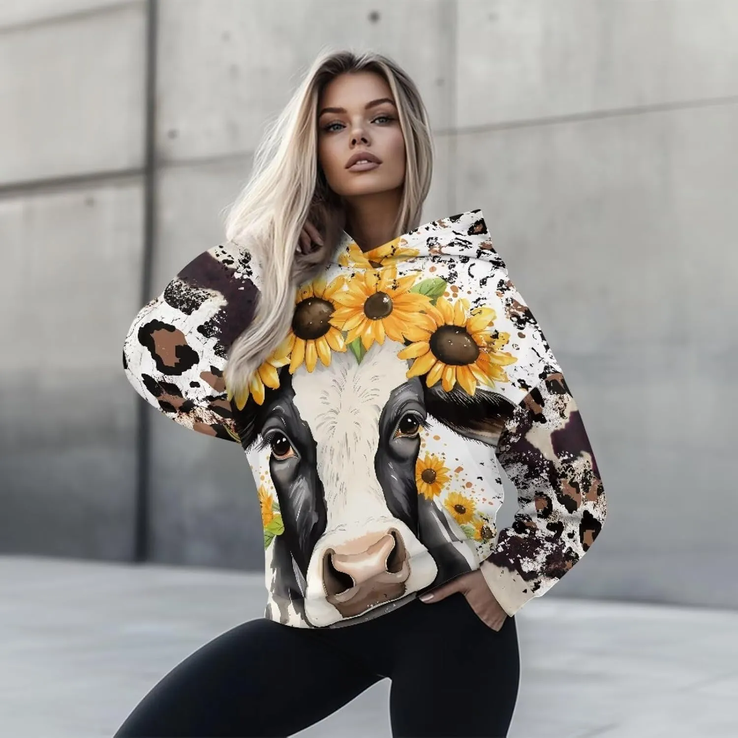 Casual Women Hoodies Oversized Sweatshirt Long Sleeve Hoodie Pullover Tops