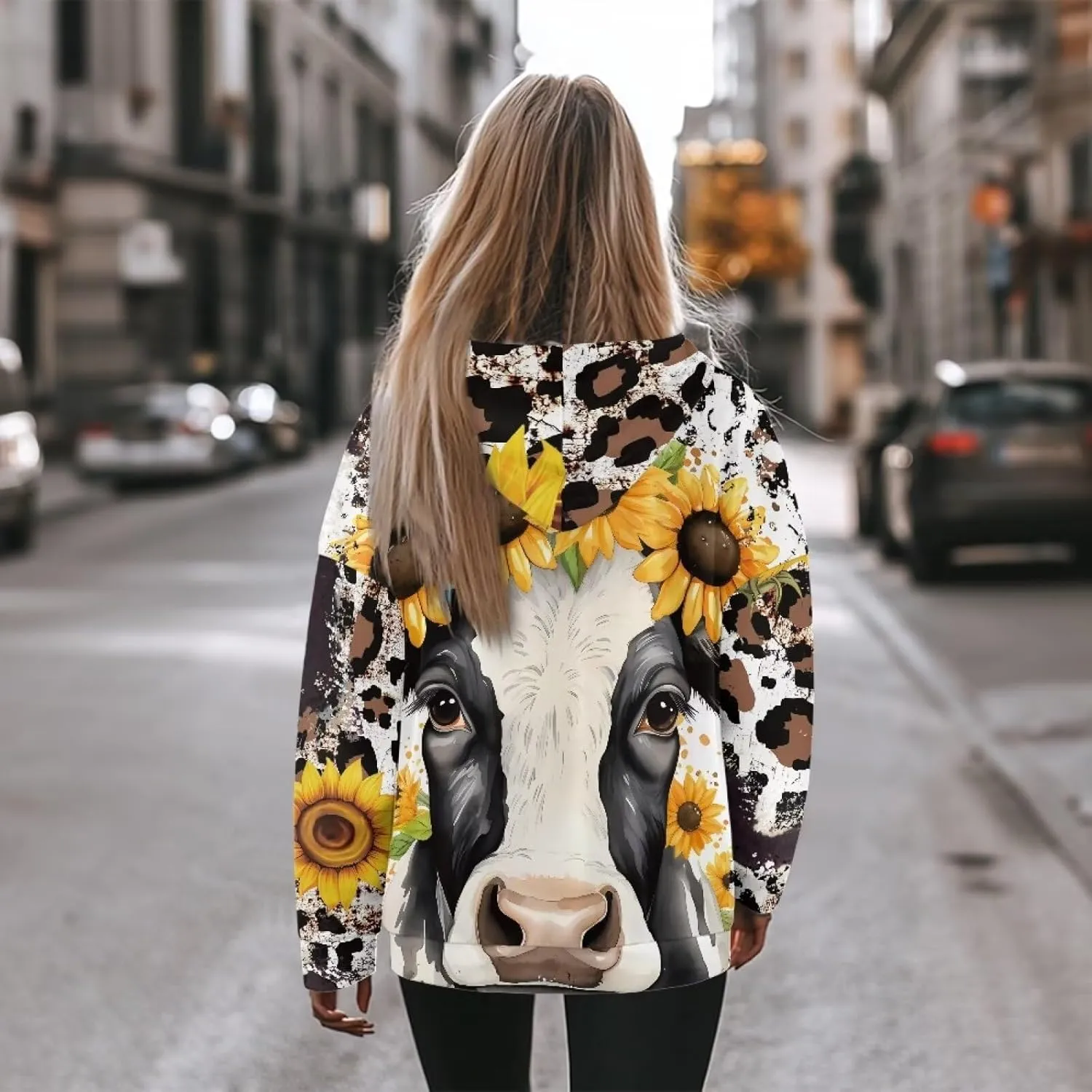 Casual Women Hoodies Oversized Sweatshirt Long Sleeve Hoodie Pullover Tops