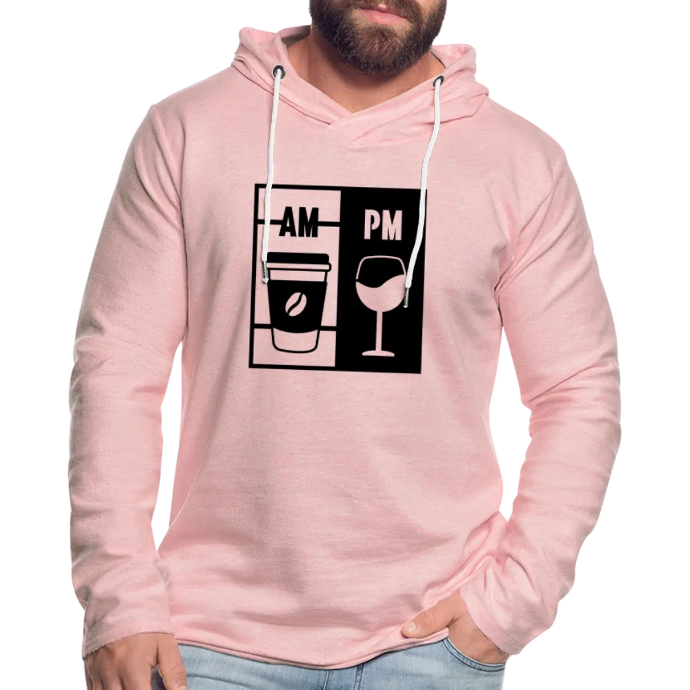 Coffee AM, Wine PM Lightweight Terry Hoodie