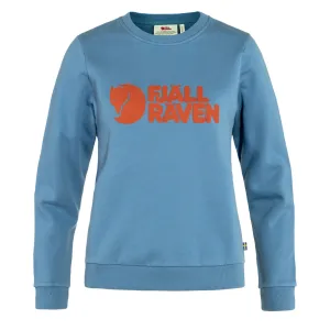 Fjallraven Womens Logo Sweater Dawn Blue / Terracotta Brown