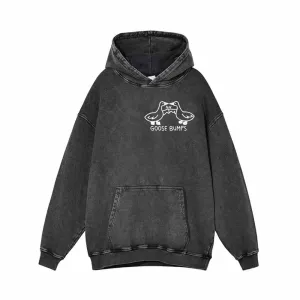 Goose Bumps Cute Vintage Washed Hoodie