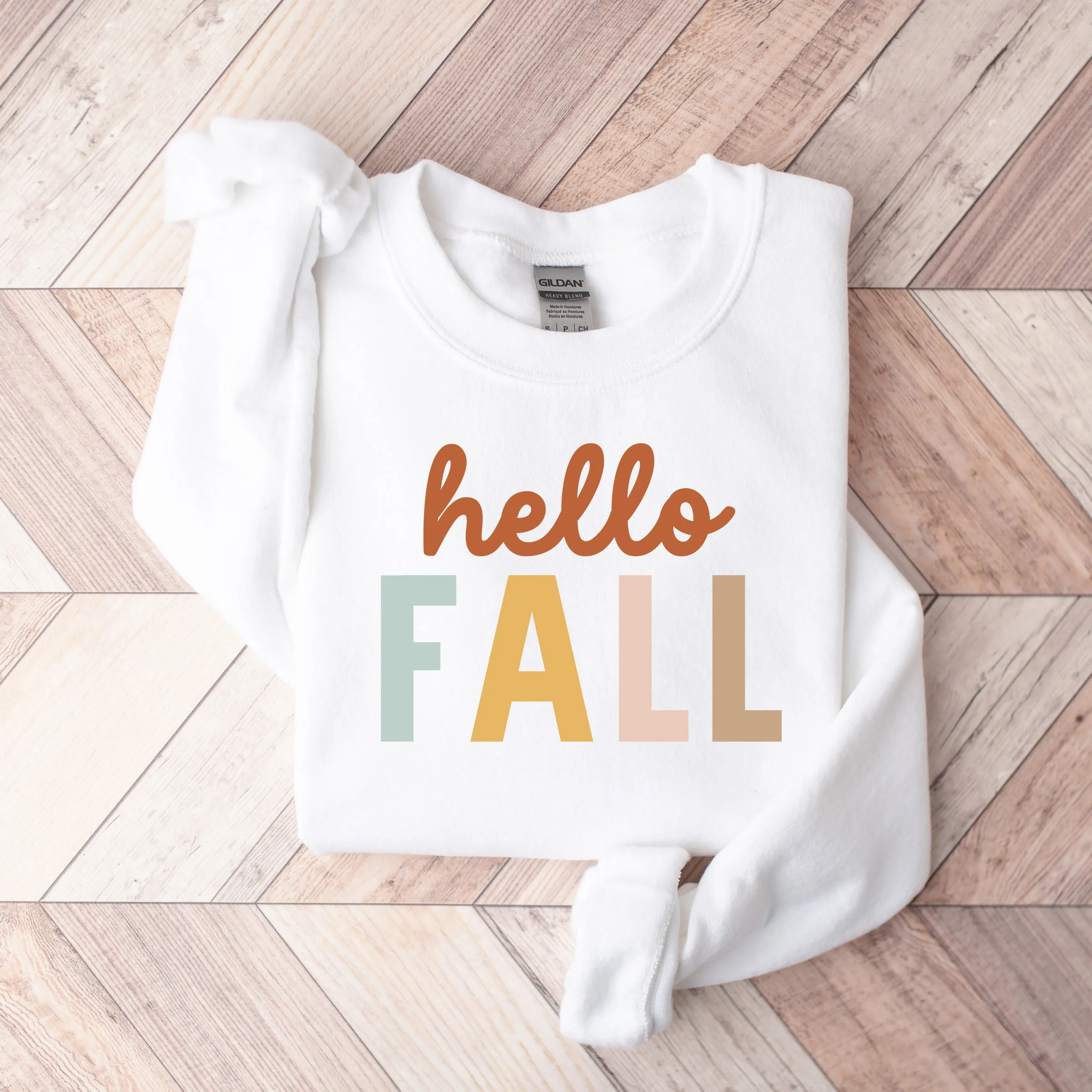 Hello Fall Colorful | Sweatshirt