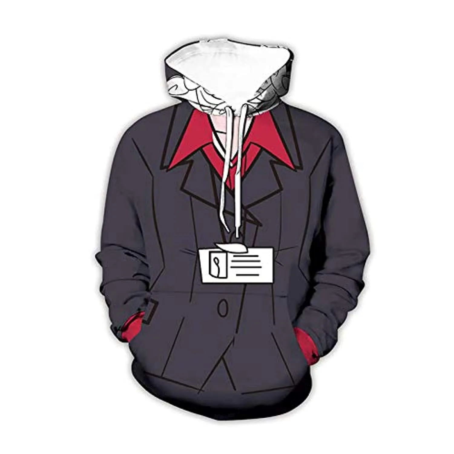 Helltaker Hoodies - Pandemonica Unisex 3D Pullover Hooded Sweatshirt