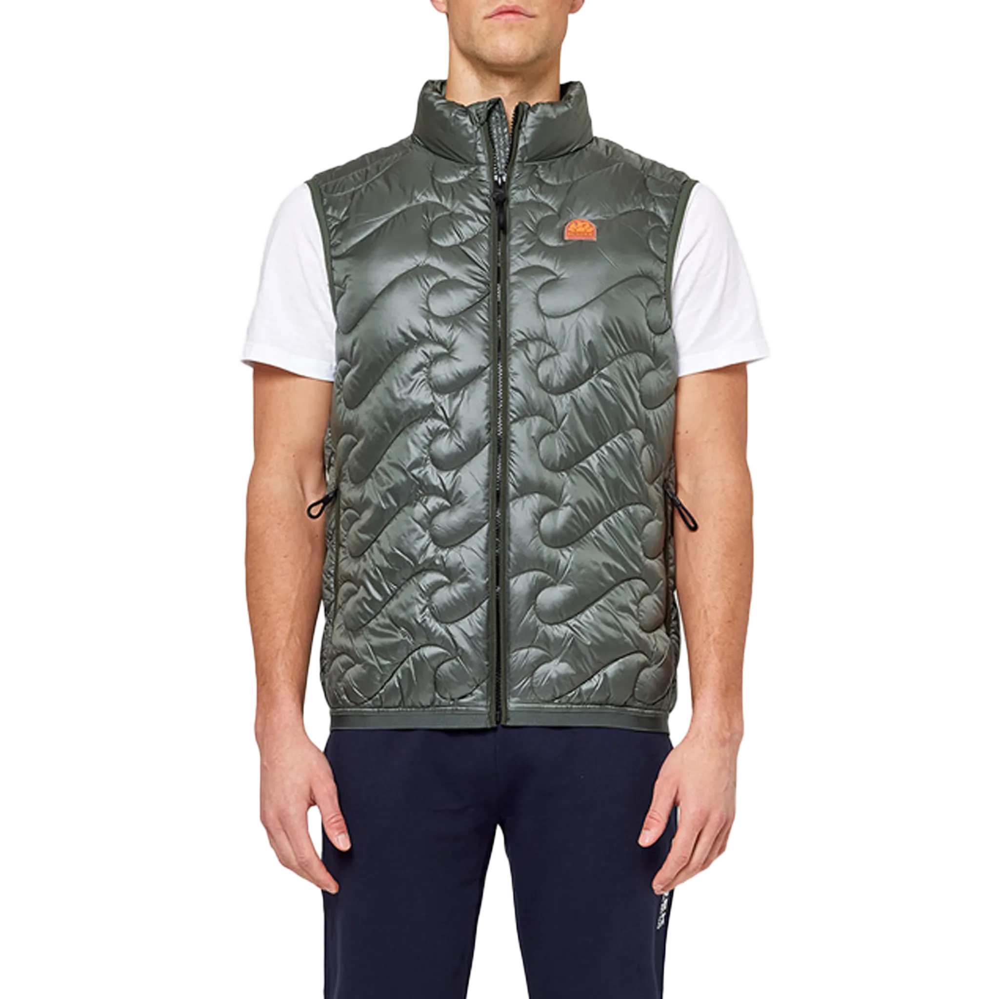 High-Neck Vest with Zip