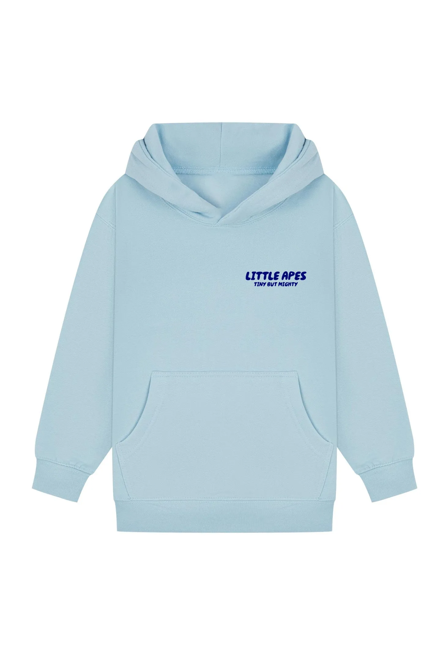 Little Apes Tiny But Mighty Hoodie - Light Blue
