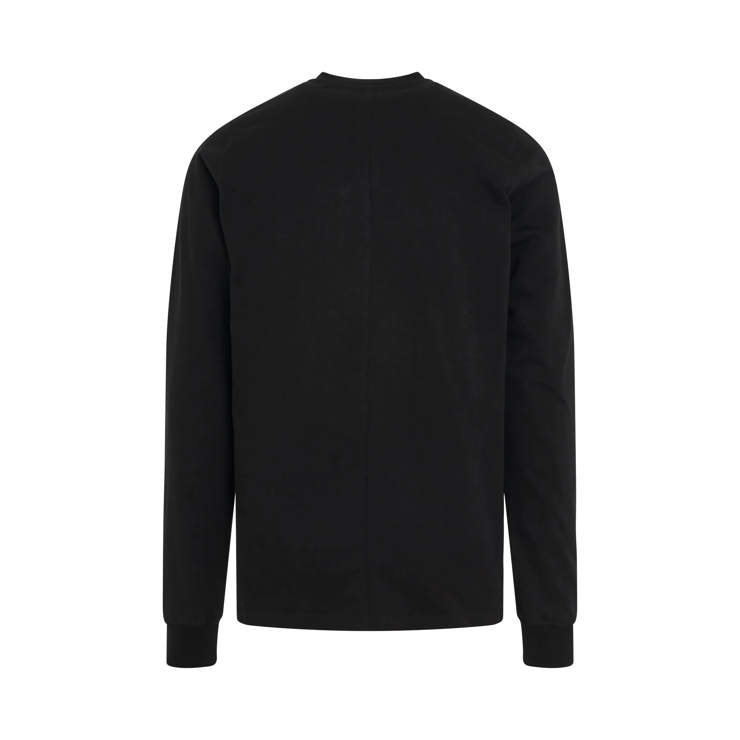 Long Sleeve Short Sweatshirt in Black