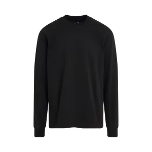 Long Sleeve Short Sweatshirt in Black