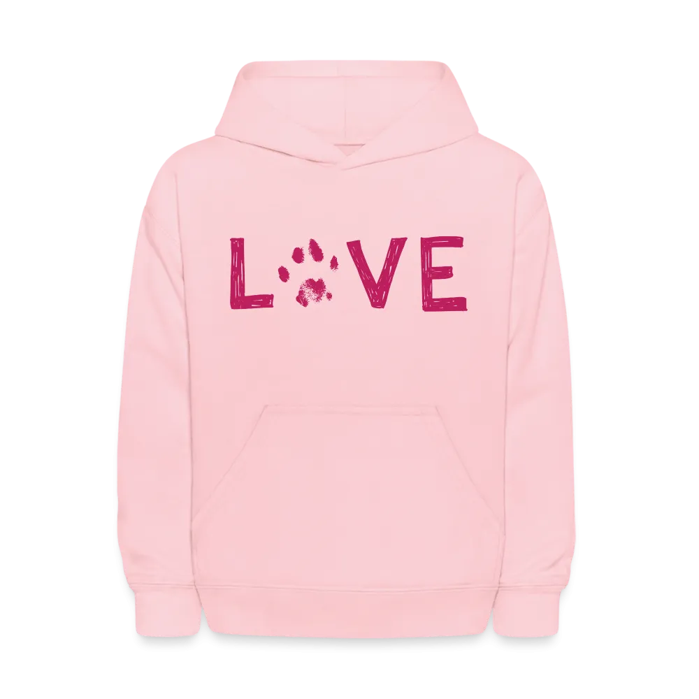 Love Pawprint Kids' Hoodie