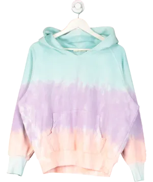 loveshackfancy Multicoloured Cotton Tie Dye Hoodie UK S