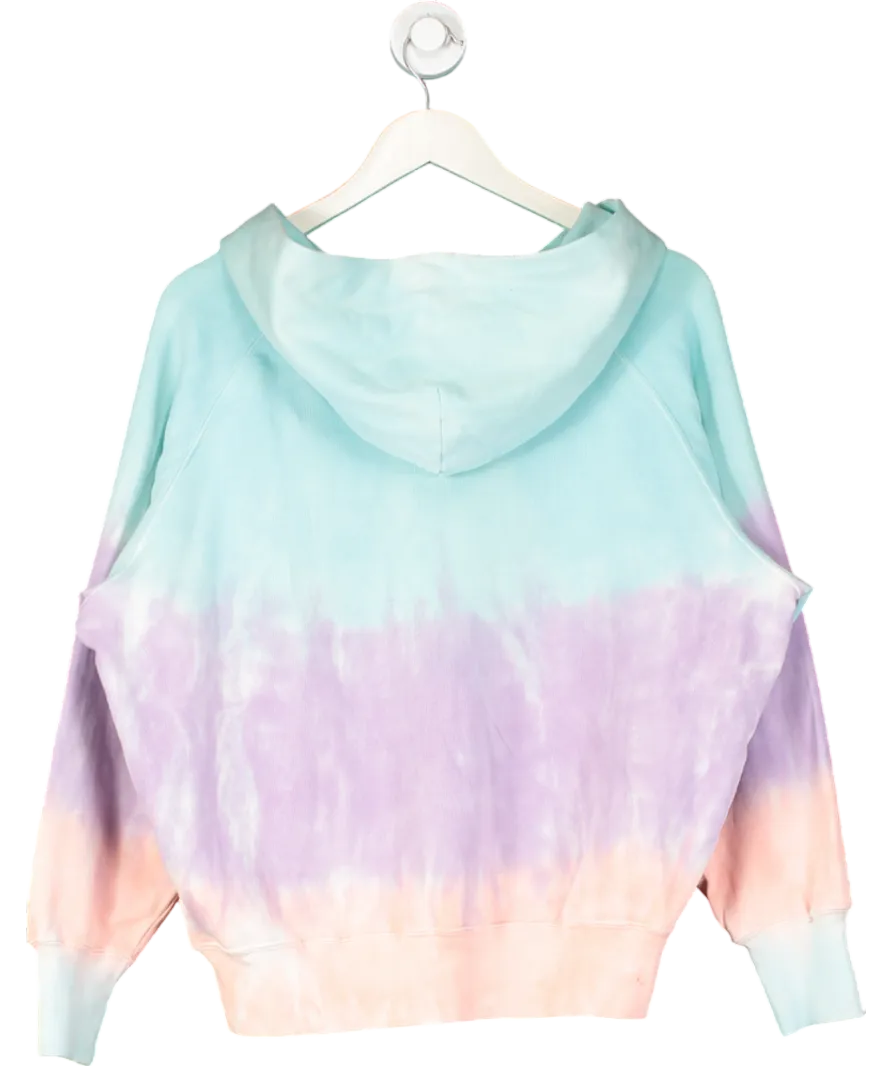 loveshackfancy Multicoloured Cotton Tie Dye Hoodie UK S