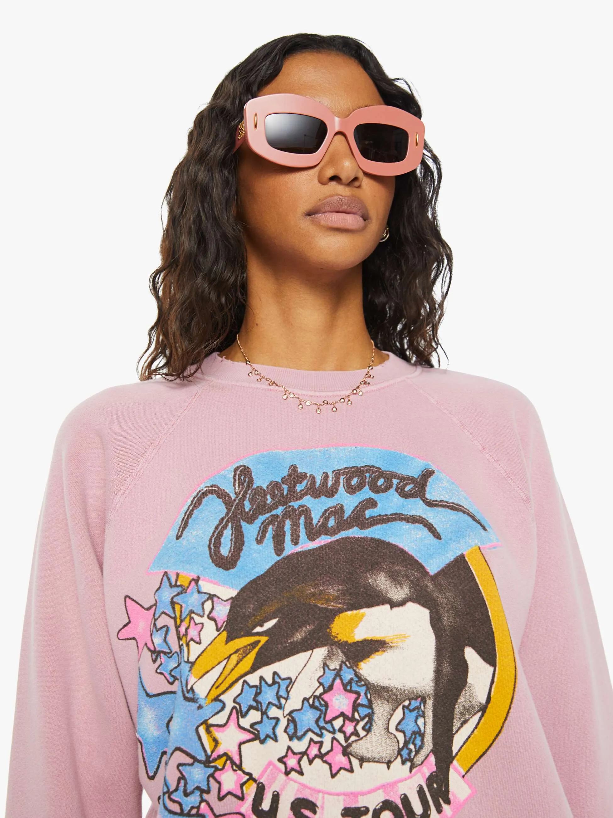 MadeWorn Fleetwood Mac Sweatshirt - Petal