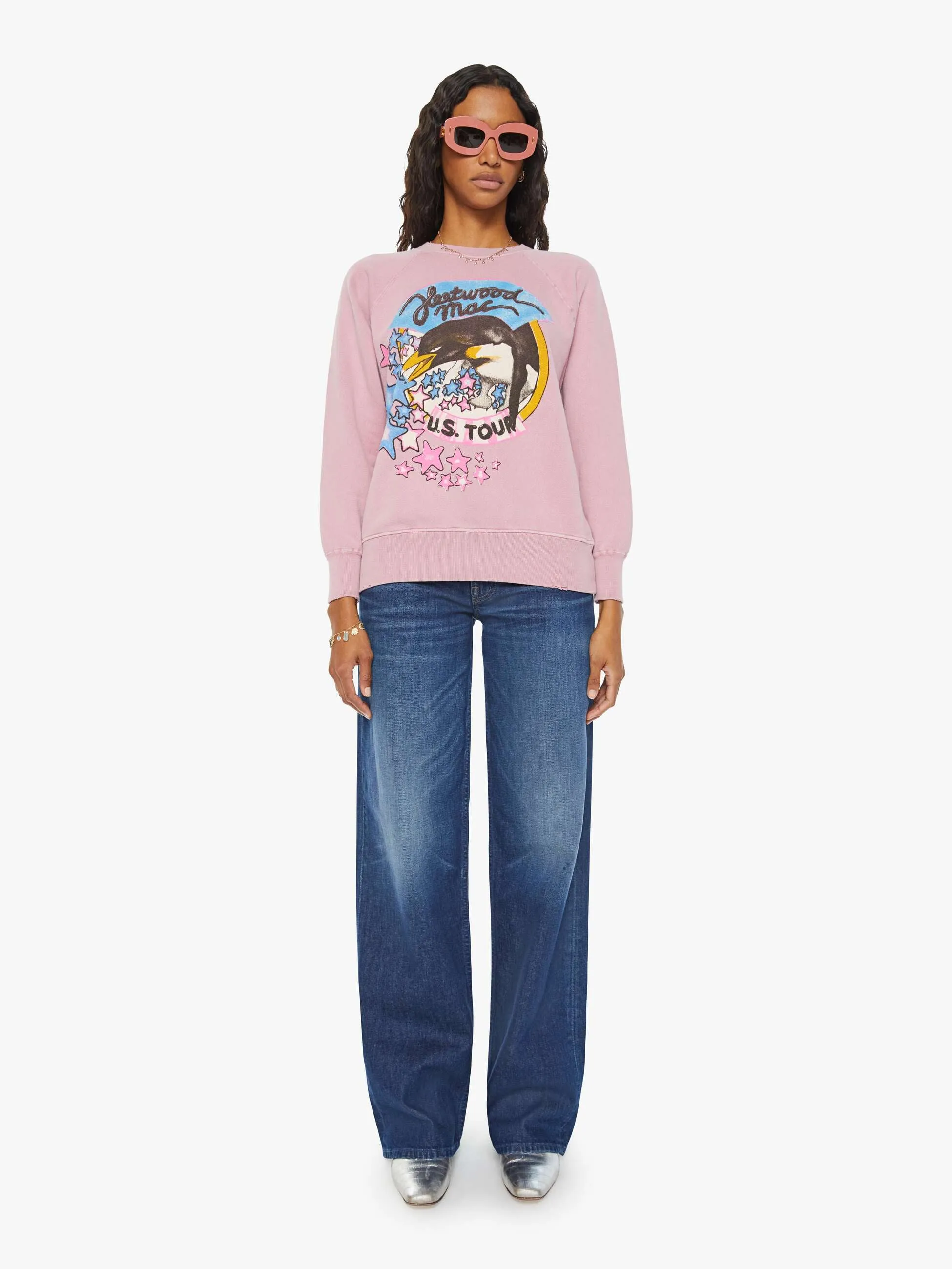 MadeWorn Fleetwood Mac Sweatshirt - Petal