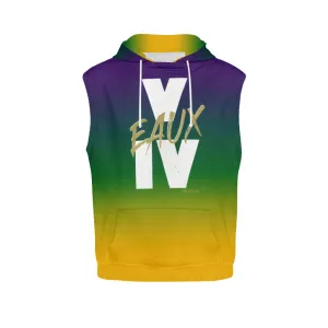 MARDI GRAS SLEEVELESS HOODIES
