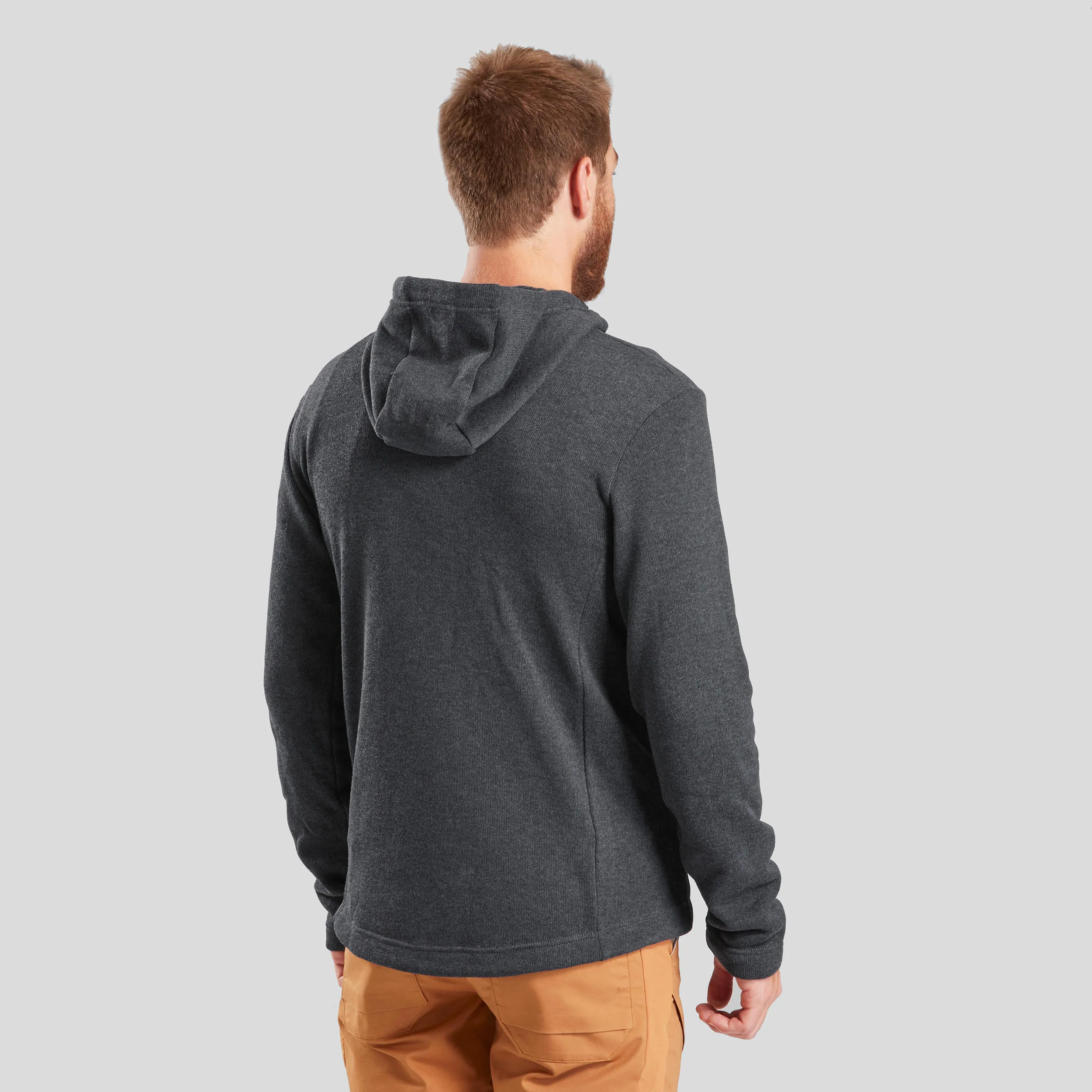 Men's hoodie Quechua NH100, black/gray