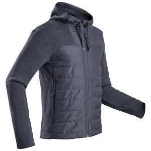 Men's hoodie Quechua NH100, black/gray