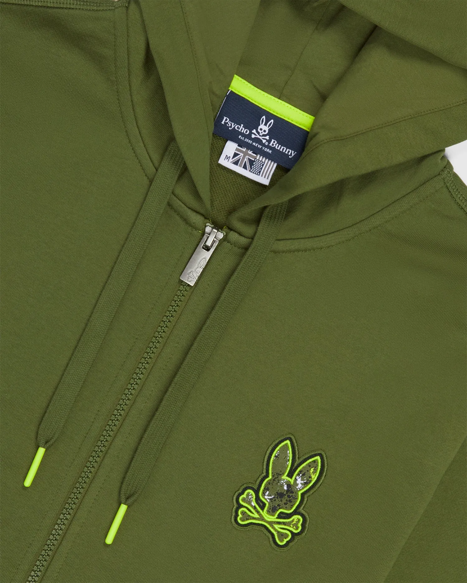 MENS WAVERLY BUNNY LOGO ZIP HOODIE - B6H752U1FT