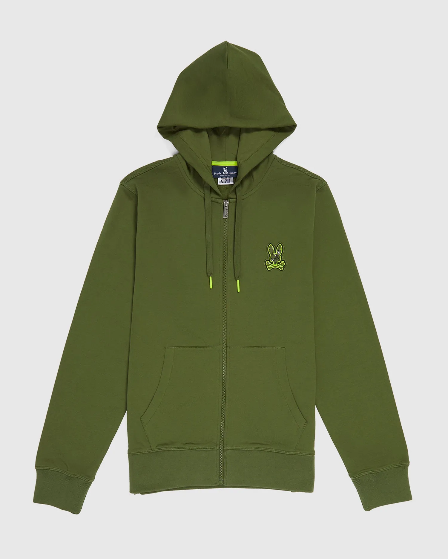 MENS WAVERLY BUNNY LOGO ZIP HOODIE - B6H752U1FT
