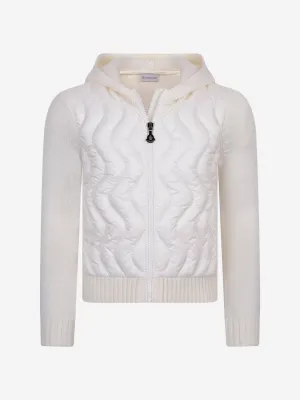 Moncler Girls Wool Zip Up Top