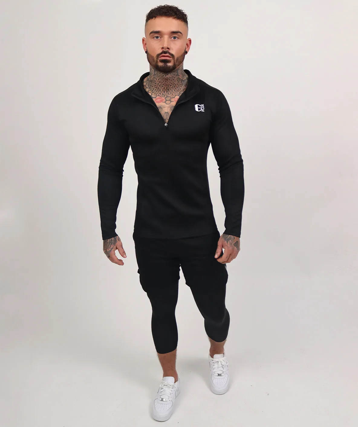 Physique 1/4 Zip Top | Black