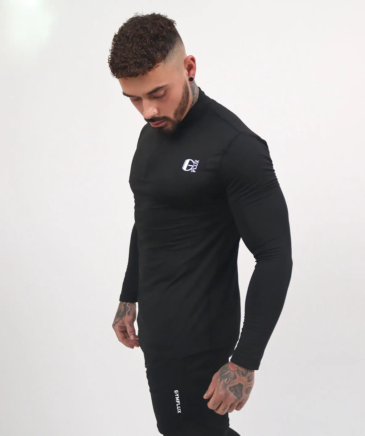 Physique 1/4 Zip Top | Black