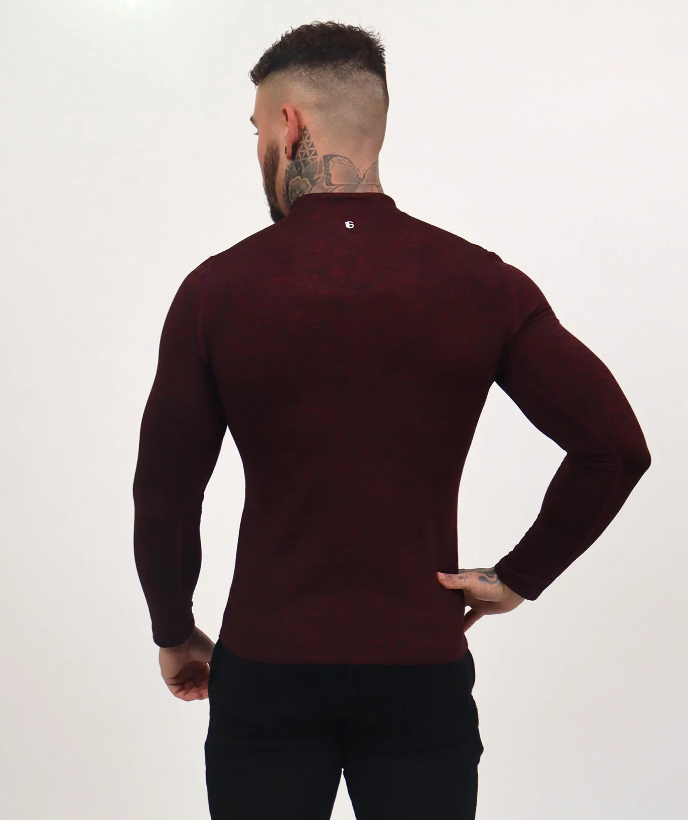 Physique 1/4 Zip Top | Burgundy