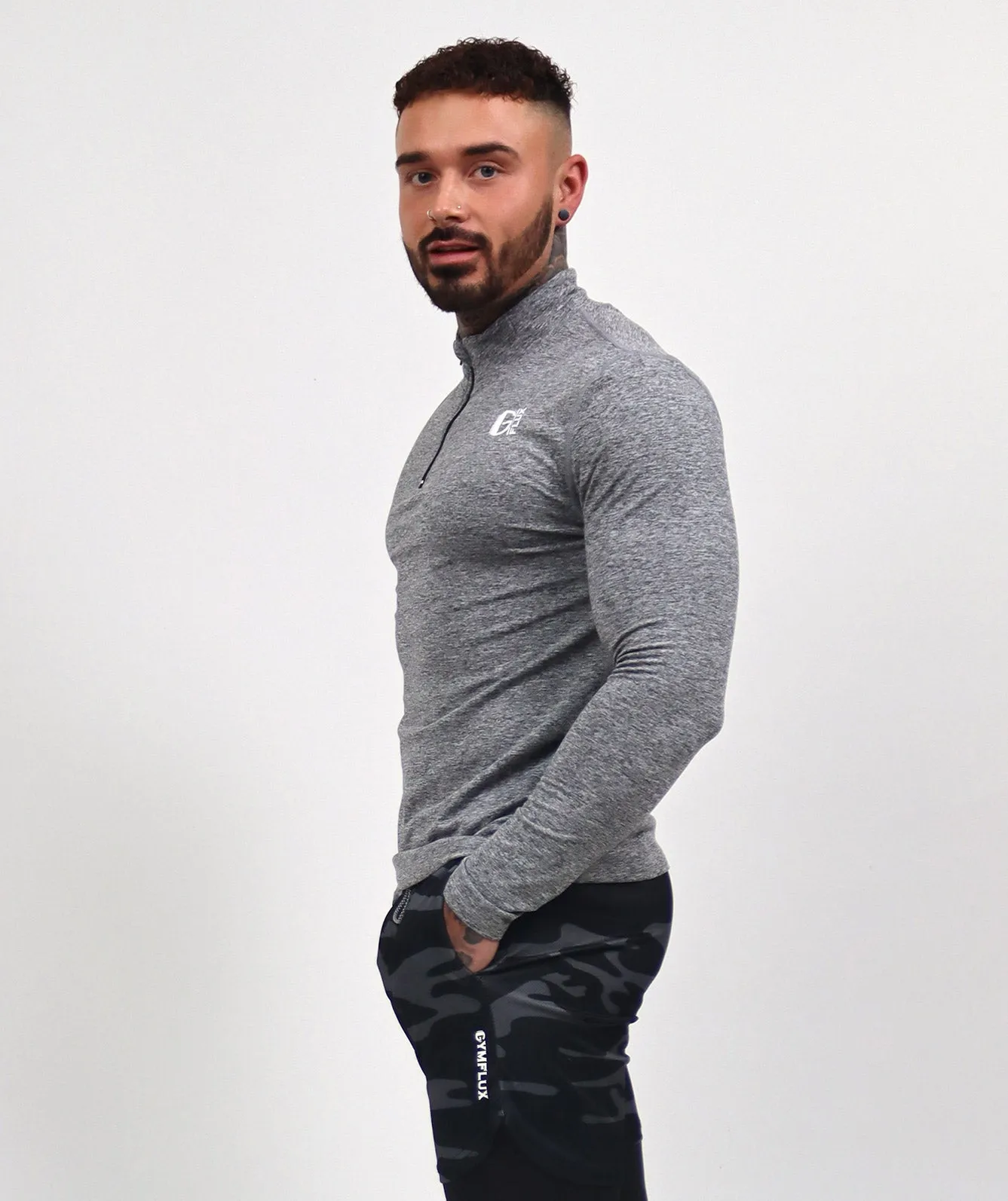 Physique 1/4 Zip Top | Grey