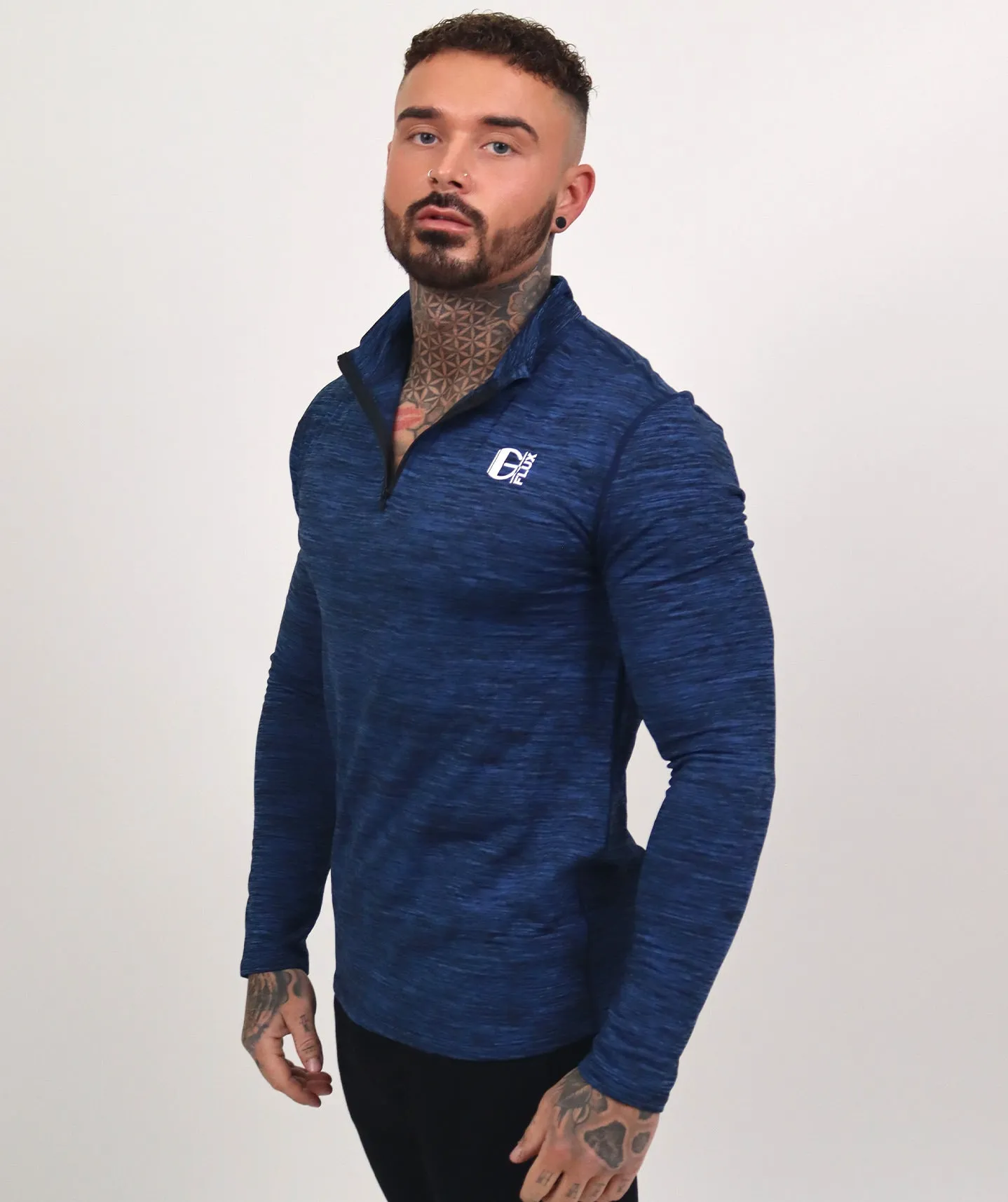 Physique 1/4 Zip Top | Navy Blue