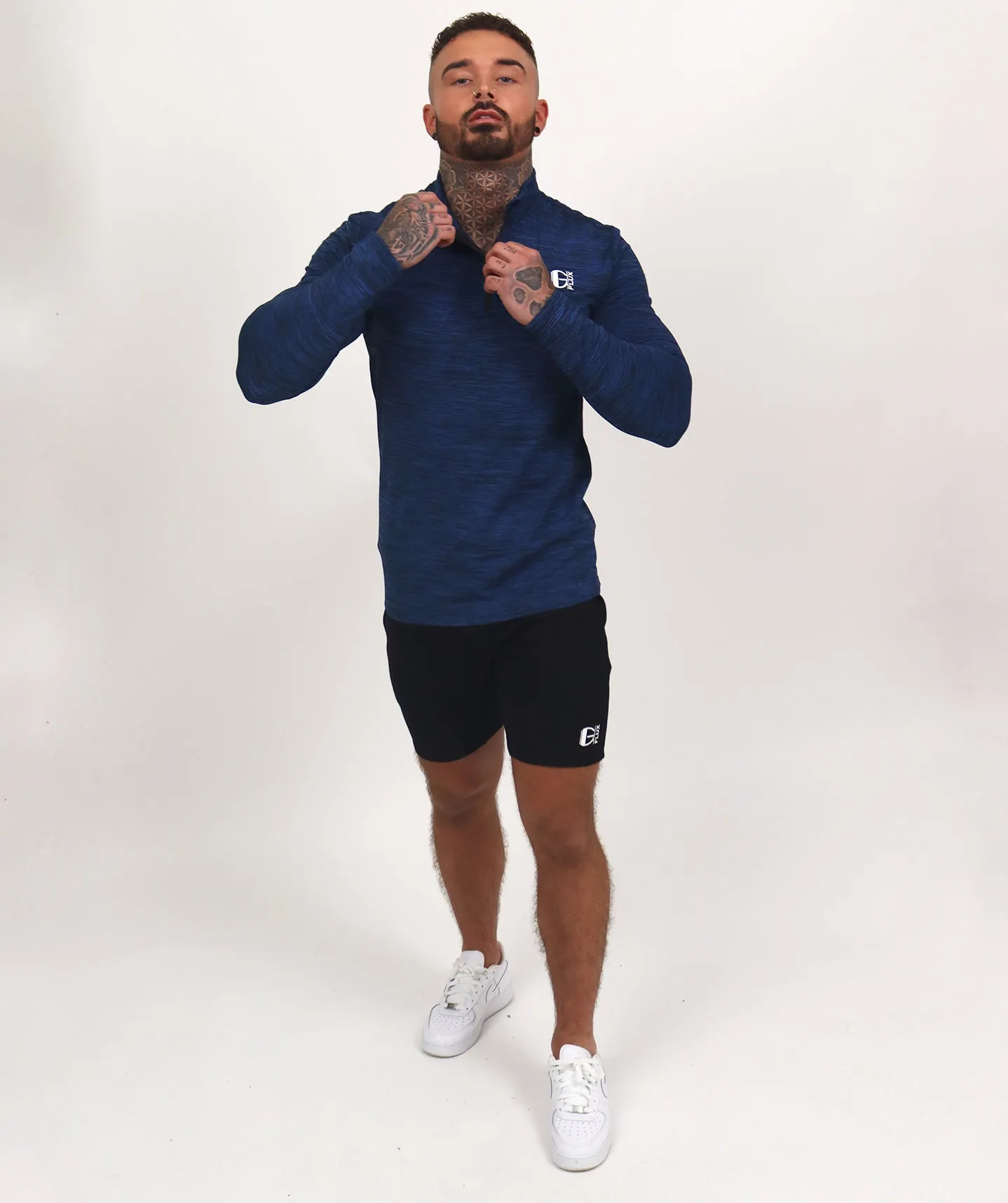 Physique 1/4 Zip Top | Navy Blue