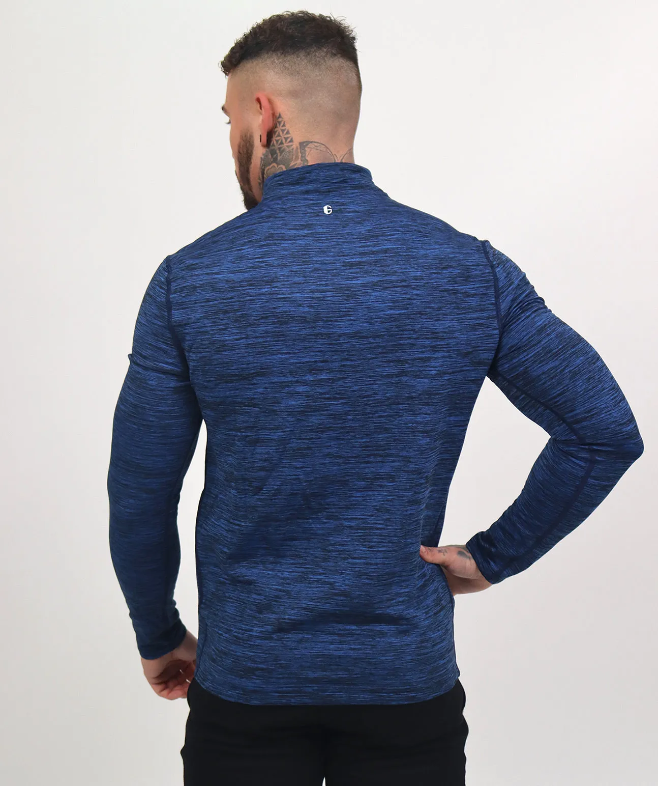 Physique 1/4 Zip Top | Navy Blue