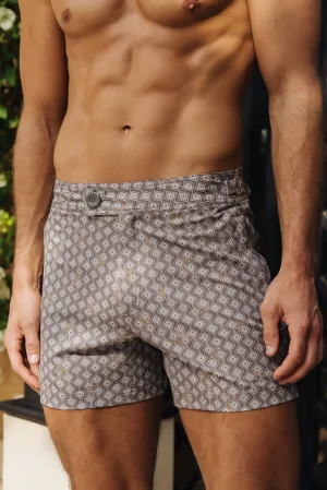 Pinnacle Tailored Meridian Grey Swim Shorts