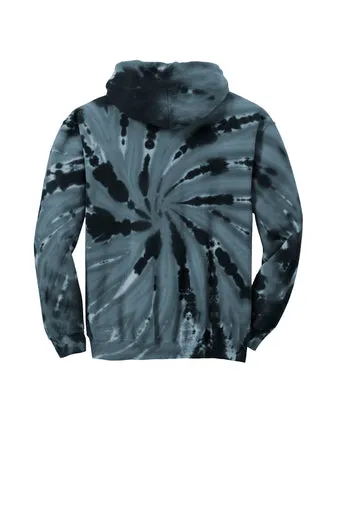 Port & Company Adult Tie-Dye Pullover Hooded Sweatshirt - Black