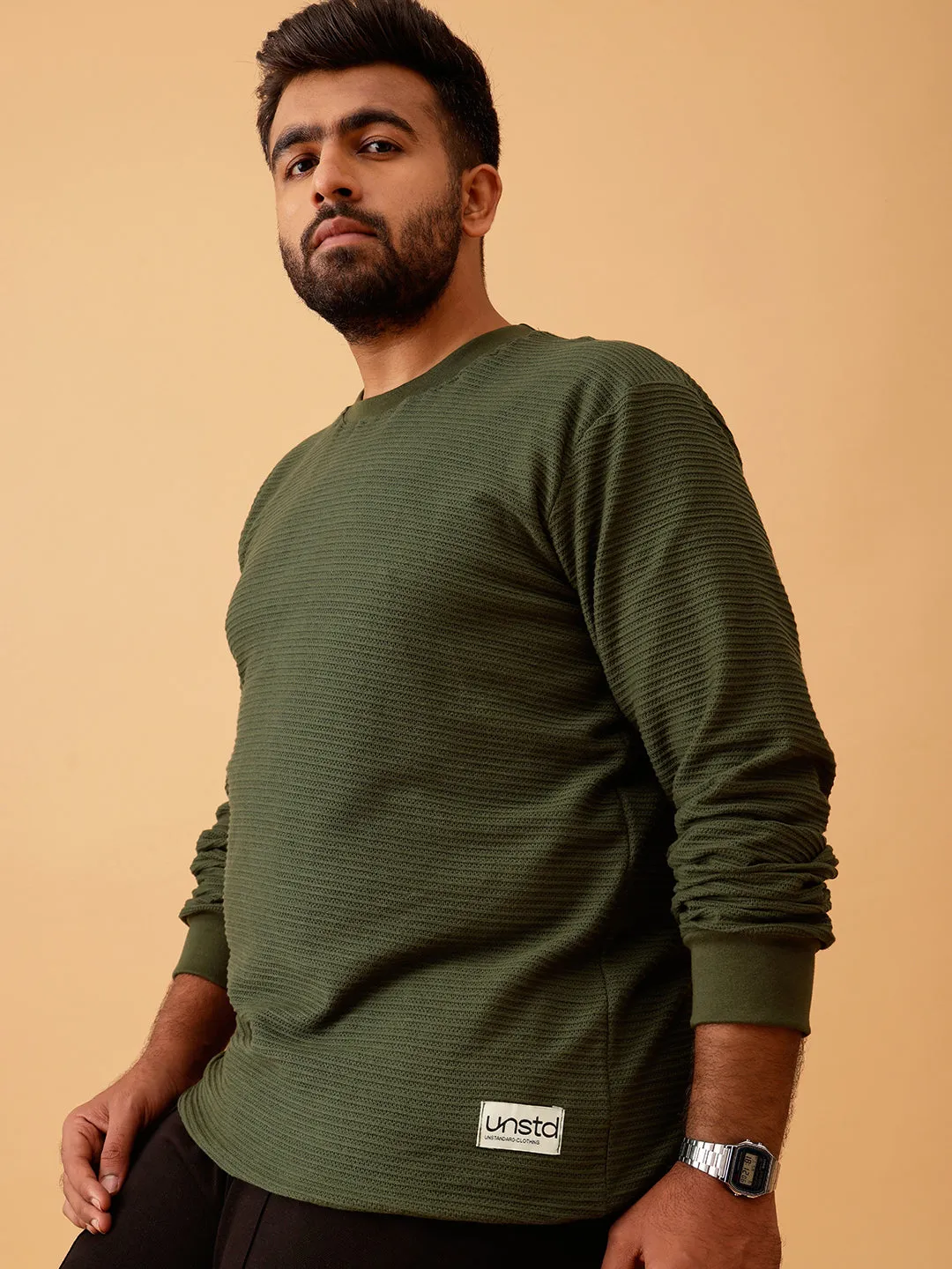 Premium Interlock Textured Sweatshirt
