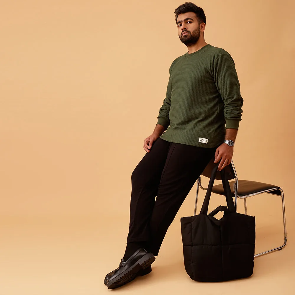 Premium Interlock Textured Sweatshirt