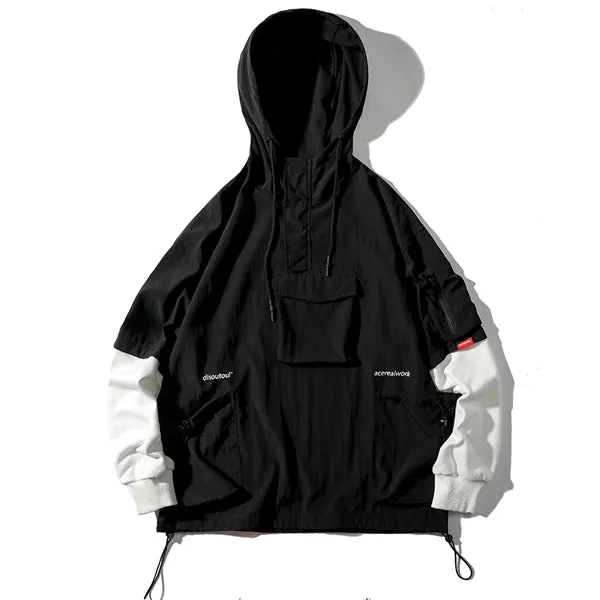 Retro Loose Fake Two-piece Hoodie